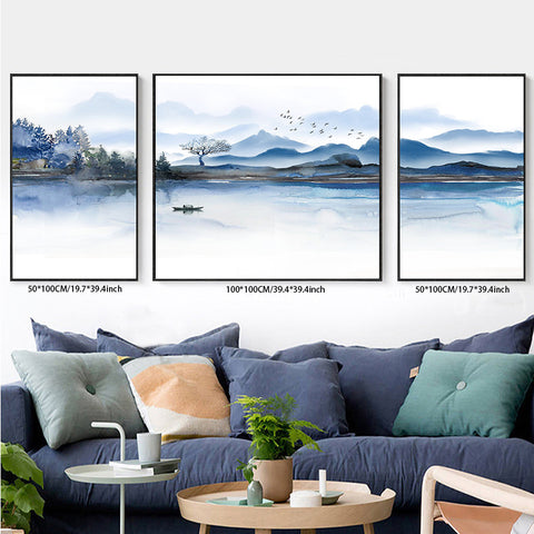 3PCS painting wall decor natural landscapes living room bedroom study decoration hanging painting