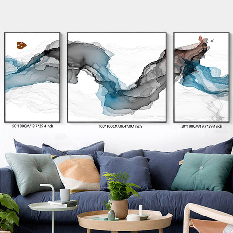 3PCS painting wall decor abstract landscape living room bedroom study decoration hanging painting