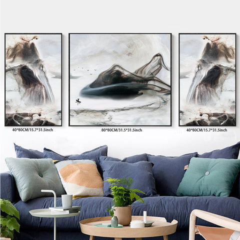 3PCS painting wall decor natural landscapes living room bedroom study decoration hanging painting