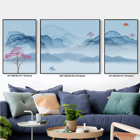3PCS painting wall decor natural landscapes living room bedroom study decoration hanging painting
