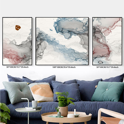 3PCS painting wall decor abstract landscape living room bedroom study decoration hanging painting
